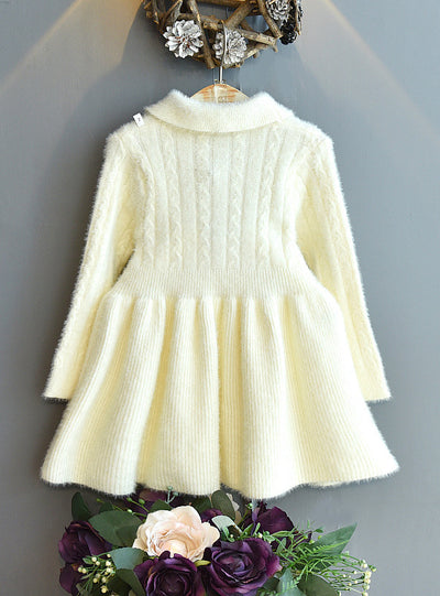 Girls Princess Baby Girl Long Sleeve Sweater Dress