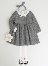 White And Black Plaid Bowknot Design Baby