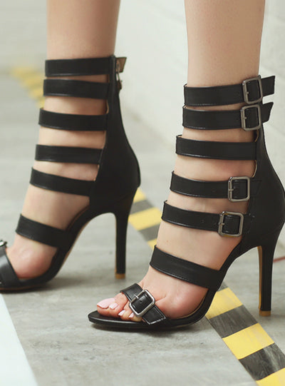 Zip Thin High Heels Summer Women Pumps Shoes 