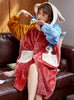 Thickened Lengthened Warm Coral Fleece Nightgown