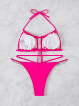 Sexy Hollow Split Swimsuit Bikini
