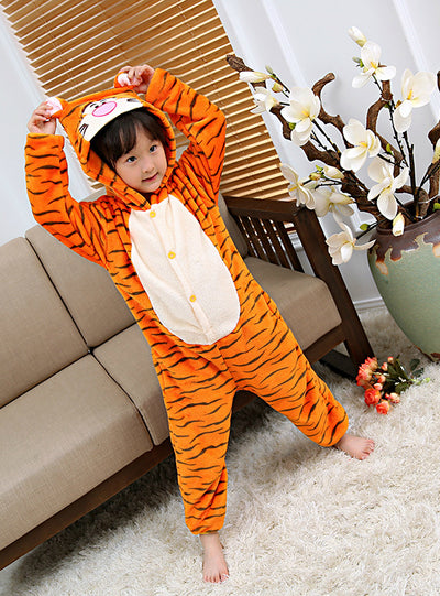 Christmas Pajamas Kids Boys Girls Pijama Tiger 