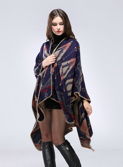 Geometric Diamond Cashmere Shawl