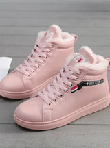 Winter Boots Women Ankle Boots Warm PU Plush