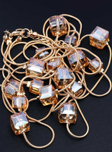 Crystal Bead Sweater Chain Necklaces & Pendants 