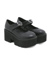 Women's Heart-shaped Buckle Shoes