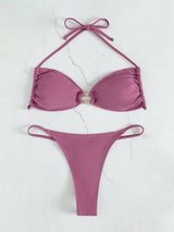 Strap Halter Thong Beach Bikini