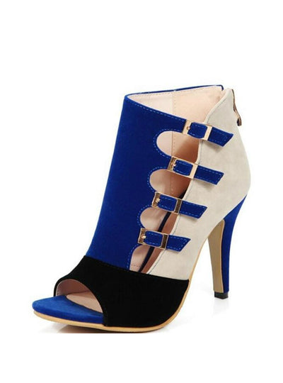 High Heels Zip Stiletto Pump Plus Size Ankle Boots