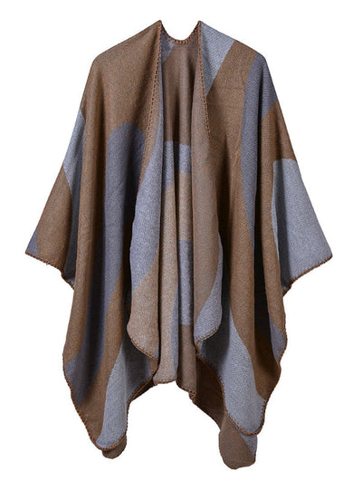 Geometric Colour Matching Beach Shawl