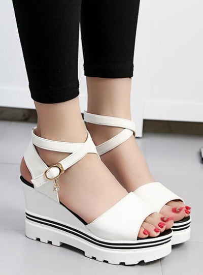 Summer Korean Muffin Fish Head Women Sandals