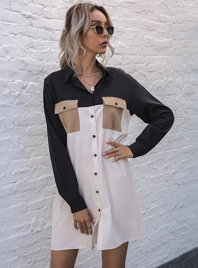 Long Spliced Long Sleeve Shirt