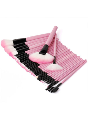 Makeup Tools 32 Pcs Makeup Brushes Wooden Color 