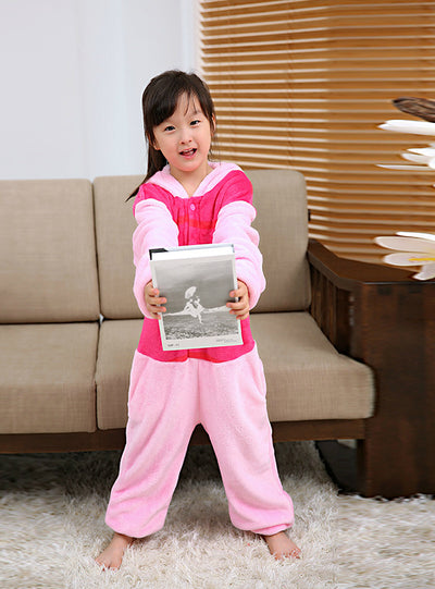 Flannel Pajamas Pink Pig Children Cartoon Animal