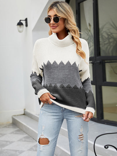 Women Pullover Lapel Sweater
