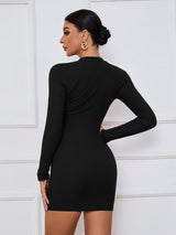 Sexy Long-sleeved Silm Dress