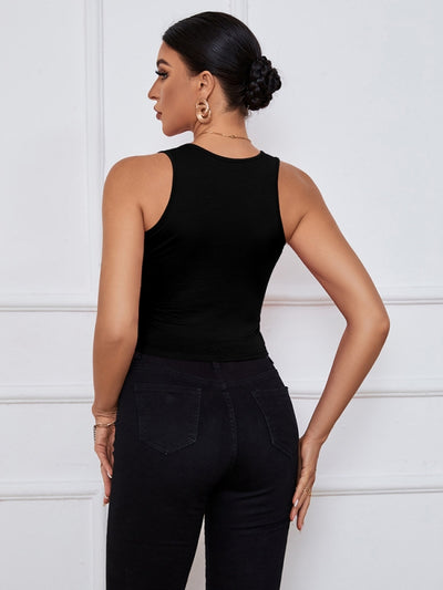 V-neck Slim Knit Sports Casual Vest