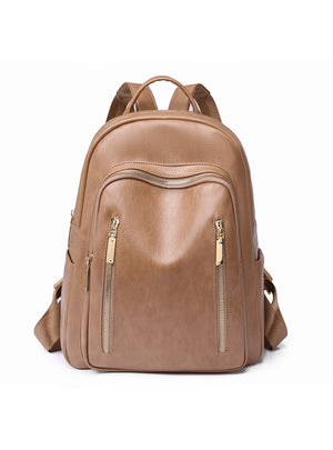 Soft PU Outdoor Travel Bag Small Backpack