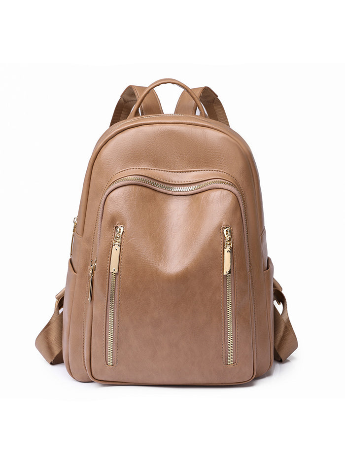 Soft PU Outdoor Travel Bag Small Backpack