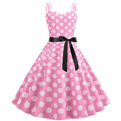 Strap 50S Retro Polka Dot Dress