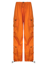 Pocket Elastic Waist Sacks Pant