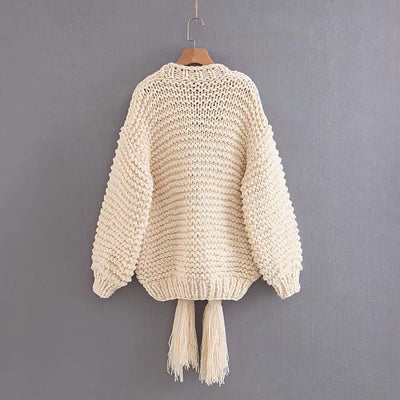 Long Sleeve Pink Ladies Cardigans For Women With Sashes