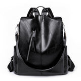 Retro Soft Leather PU Backpack