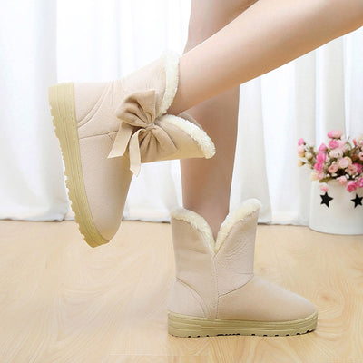 Women Snow Boots Winter Fur Ankle Boot Female