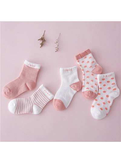 Children Socks Kids Socks Casual 5pairs/lot