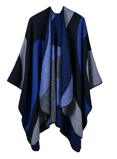 Geometric Colour Matching Beach Shawl