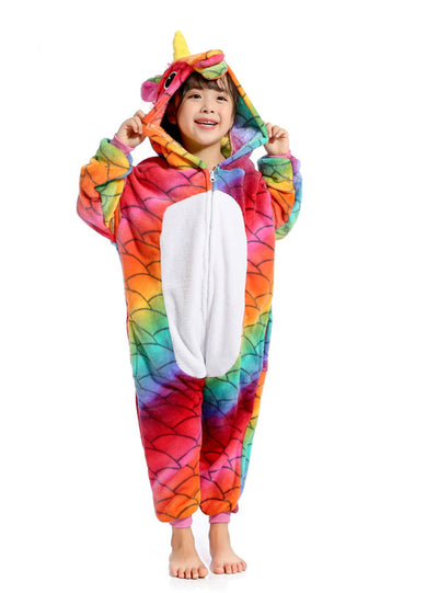 Fish Rainbow Unicorn Kigurumi Onesie Child Kids