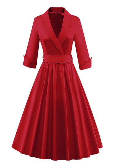 Rockabilly Party Ball Prom Gown Pinup Notched