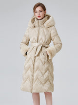 Winter Thickened Long Ladies' Hats Down Jacket
