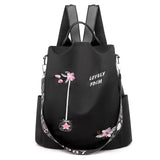 Embroidered Travel Bag Light Lady Backpack