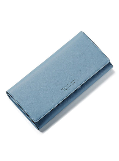 Soft Leather Long Wallet Change Hasp Clasp Purse
