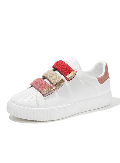 Women Shoes Breathable White Shoes Mixed Colors Fabric