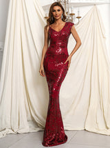 Women Fashion Sequined Mermaid Dress