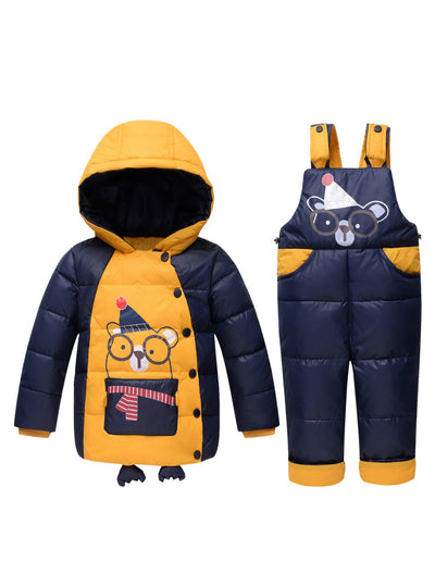 Winter Boys Girls Down Jackets Kids Snowsuit