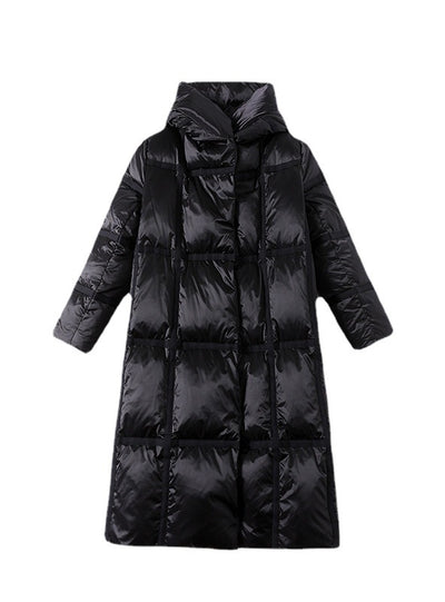 White Duck Down Loose Long Winter Coat