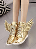 ladies high platform sneakers hidden heel shoes 