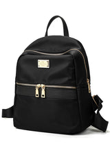 Fashion Black Shoulder Back Bag Preppy Style Backpacks