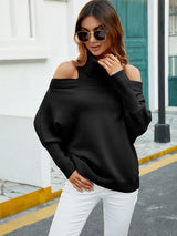 Sexy Solid Color Lapel Sweater