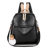 Women PU Schoolbag Backpack