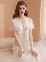 Ice Lace Home Sexy Nightgown
