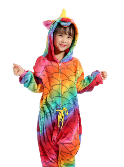 Animal Unicorn Kigurumi Kids Zipper Onesie Cartoon