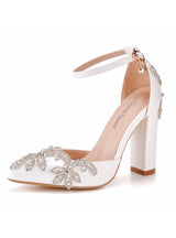Heel-pointed Shoes Rhinestone Wedding Shoes