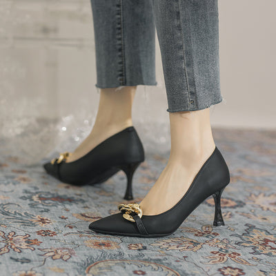 Women's Pointed Temperament High Heels Shoes