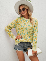 Loose Pullover Little Heart Sweater