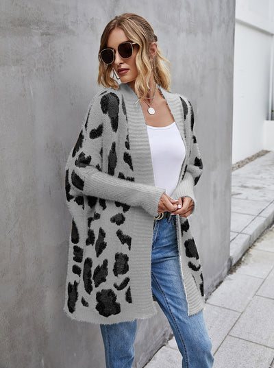 Leopard Long Cardigan Female Bohemian