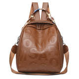 Retro PU Leisure Backpack