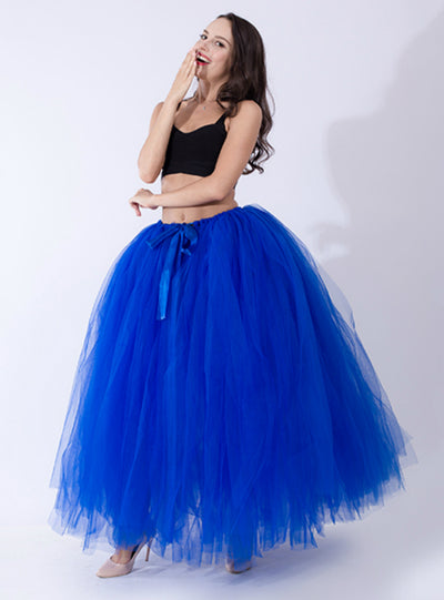 Overskirt Girls Fluffy Adult Tutu Dance Mesh Skirt